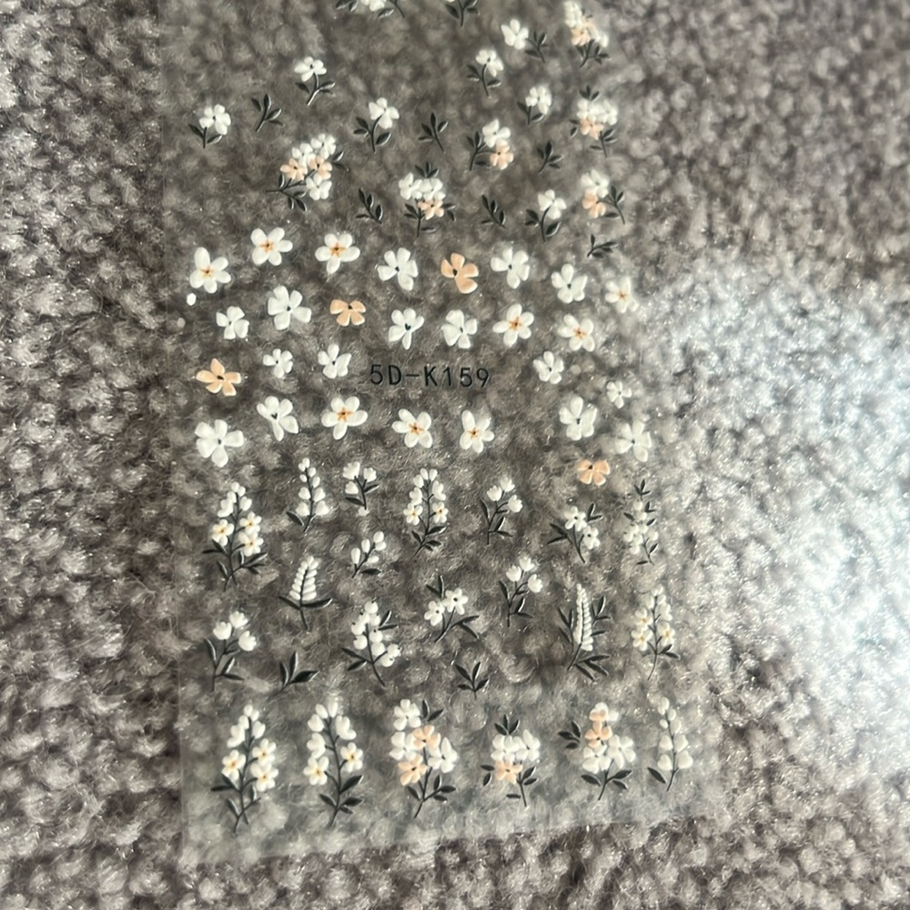 Nail art floral stickers 💅